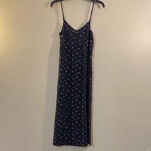 American Eagle Outfitters Navy Floral Maxi Slip Dress